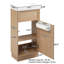 Meuble-lavabo simple 16 po avec plateau en résine