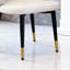 Chaises de salle à manger modernes en cuir PU (ensemble de 2), conception ergonomique avec pieds en acier au carbone, résistant à l'eau pour la cuisine, le bureau et le salon, facile à assembler