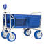 Outdoor Beach Wagon Cart With Opened Tailgate And Wheels