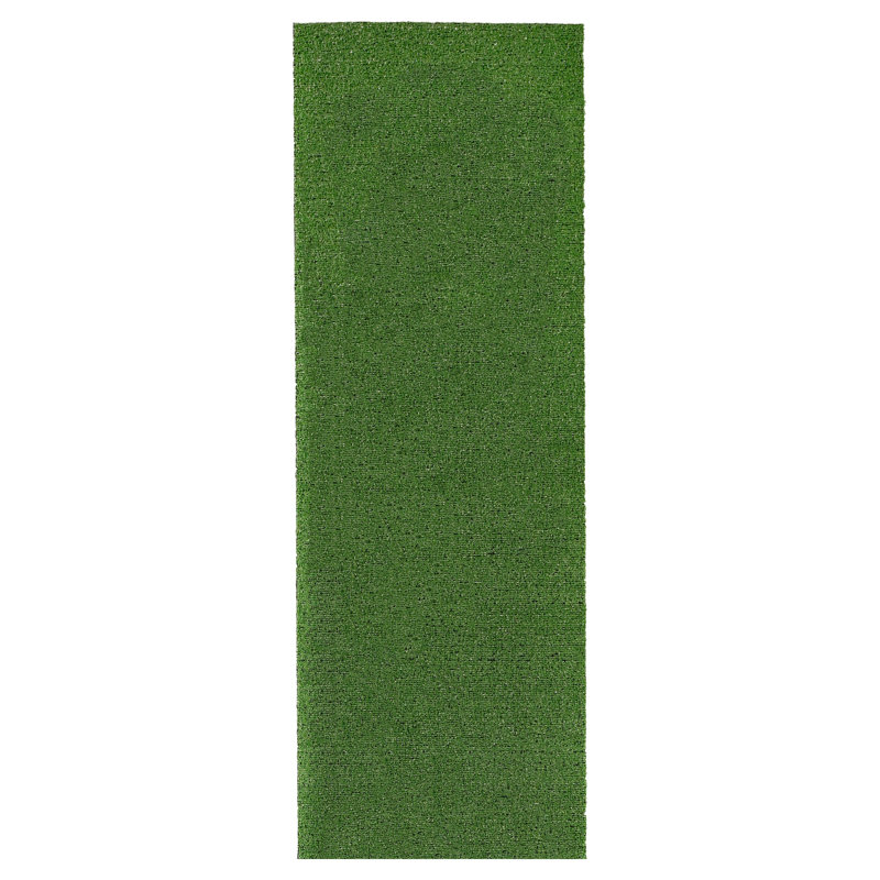  Tapis de couloir intérieur / extérieur vert artificiel 2 pi x 7 pi Vert, Tapis de couloir de 2 pi x 7 pi