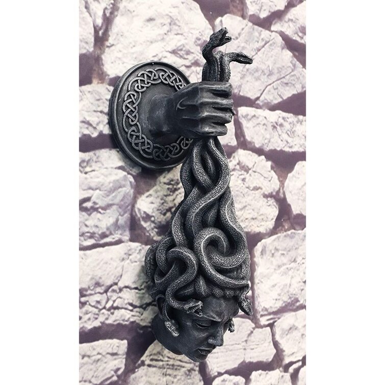 Ebros Greek Mythology Gorgon Goddess Medusa Head with Hair of Snakes Wall  Decor 