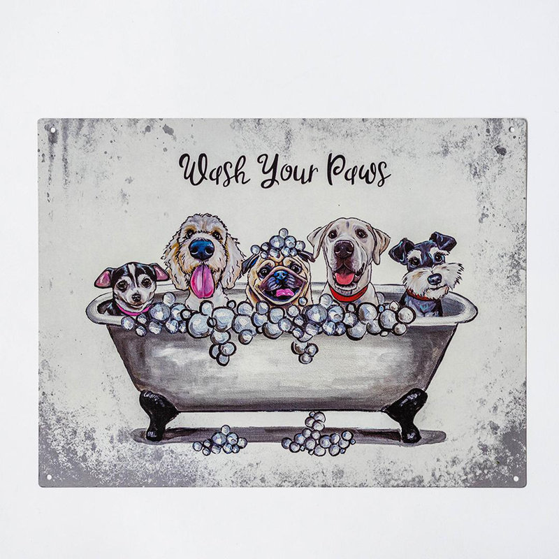 «Wash Your Paws - Dogs In A Bubble Bath»