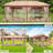 Gazebo 12x20 with Improved Cold-Proof Curtains Nettings Outdoor Gazebo-113901849