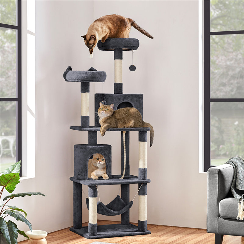 Arion 179cm H Cat Tree, Dark Grey