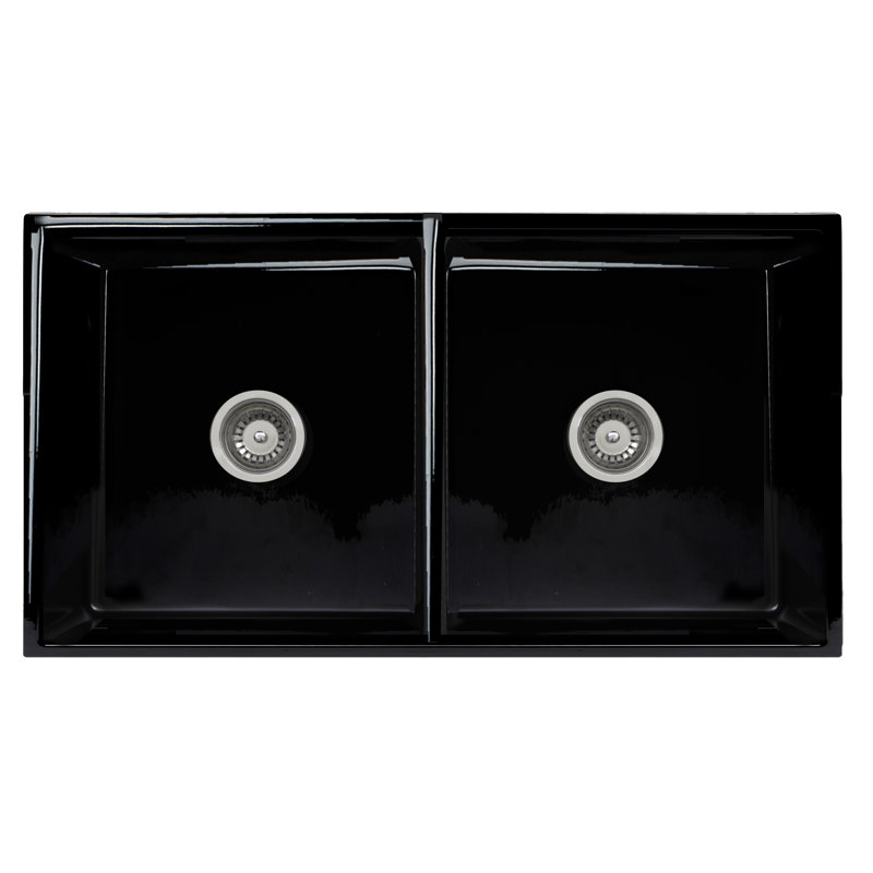 Vineyard 33'' L Double Basin Kitchen Sink