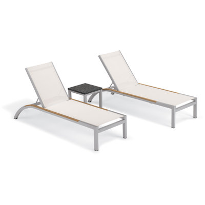 Argento And Travira Outdoor Chaise Lounge