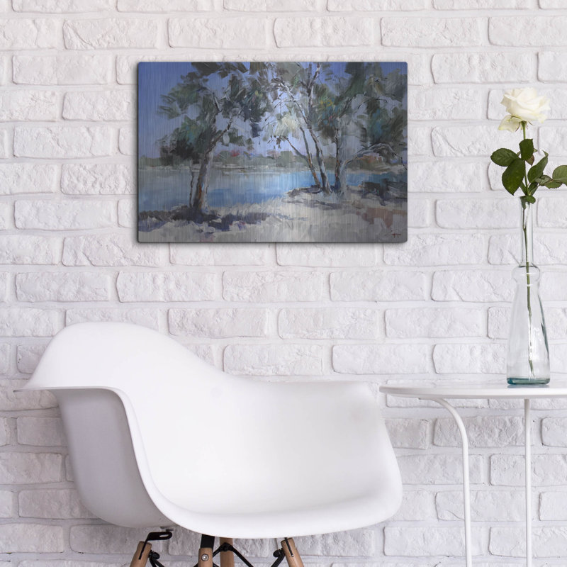  «River At Mildura» par Craig Trewin, art mural en métal, 24 po x 16 po, H 16 po x l 24 po