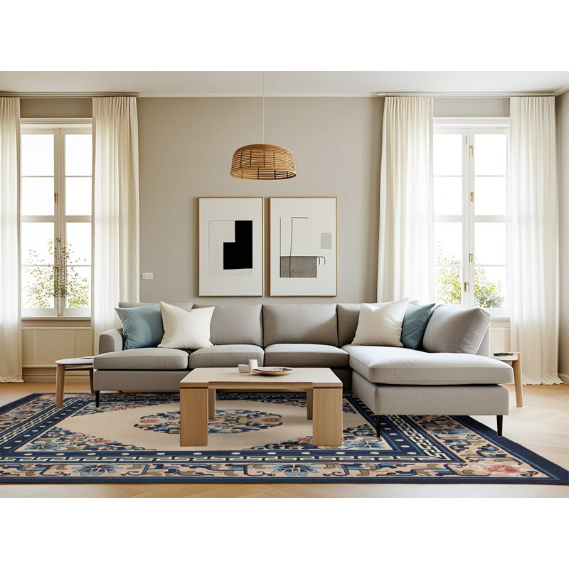 Tapis oriental tissé à la machine Cenap, Rectangle 8 pi x 12 pi