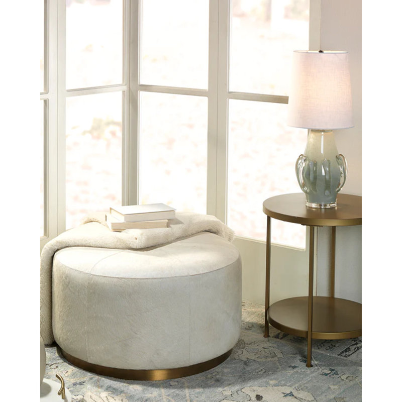 Glass Table Lamp, Blue