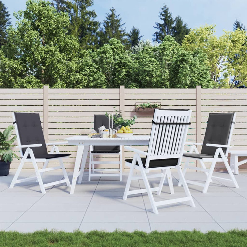Coussins de chaise à dossier haut Latitude Anthracite 47,2 po x 19,7 po x 1,6 po Latitude Run®, 4