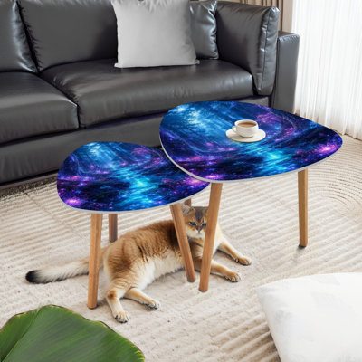 Ensemble de 2 tables basses gigognes Triangle Nesting