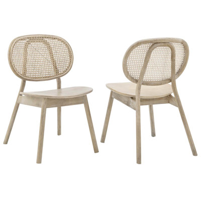 Modway Malina Wood Dining Side Chair Set of 2 by Modway
