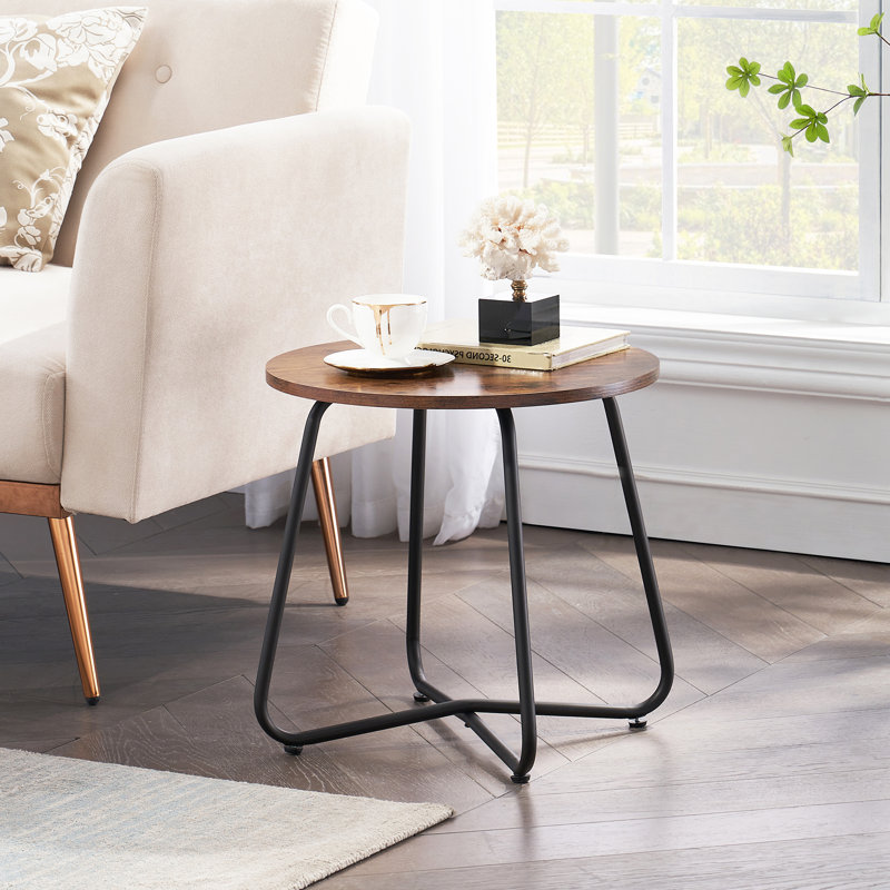 Ebern Designs Artemus Cross Legs End Table & Reviews | Wayfair