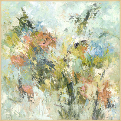 Glory of Spring 2 Framed Graphic Art Canvas