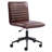 Faux Leather Mid Back Swivel Computer Task Desk Chair-101109633-91696633
