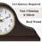 Analog Solid Wood Quartz Tabletop Clock in Dark Brown