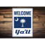 Panneau de bienvenue en aluminium South Carolina-58289308