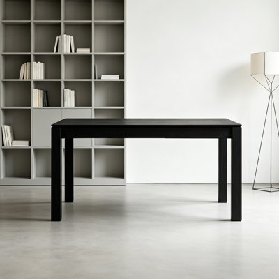 Black Oak Multi-functional Rectangular Desk