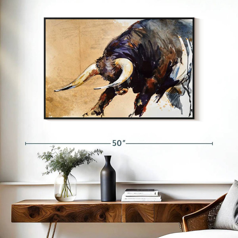 Raging Bull, 27" H x 40" W