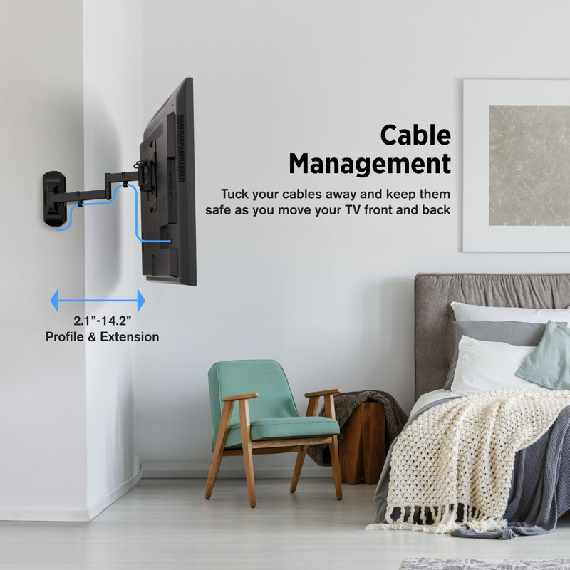 ProMounts Premium Articulating/Full Motion TV Wall Mount for 17" - 42" Inch Screens, Holds up to 44 lbs.
