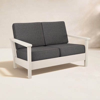 Harbour 52.25'' Wide Outdoor Loveseat with Cushions
