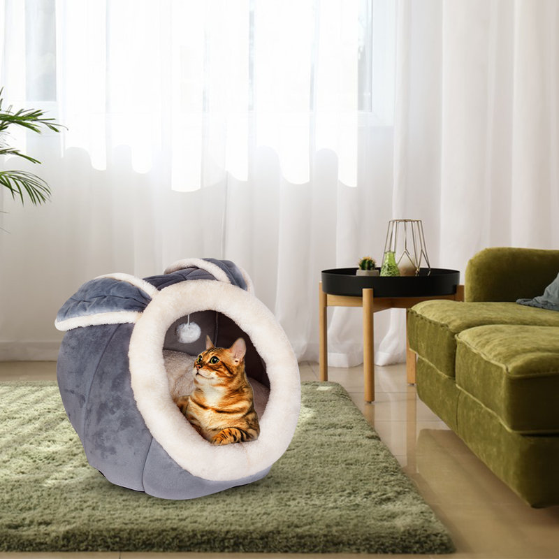Lit pour chat avec lit pour chat, Gris