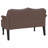 vidaXL Chesterfield Bench Brown 120.5 x 65 x 75 cm Faux Leather-788714639