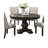 4 - Person Rubberwood Solid Wood Dining Set