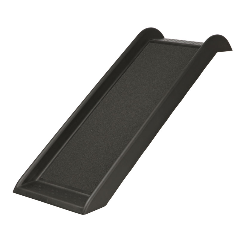 TRIXIE 39.5" Black Plastic Pet Ramp with Non-Skid Surface