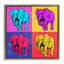 "Bold Pop Elephants", art mural encadré par Ziwei Li-463974893-459415977