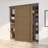 JUBEST Bypass Sliding Door Hardware, Bypass Wardrobe Closet Door Hardware Set (Door Not Included)-100259754