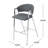 BAR CHAIR MP2(set of 2)  28" Bar Stool features  chrome finish A-shaped frame-1731840882-1731840884