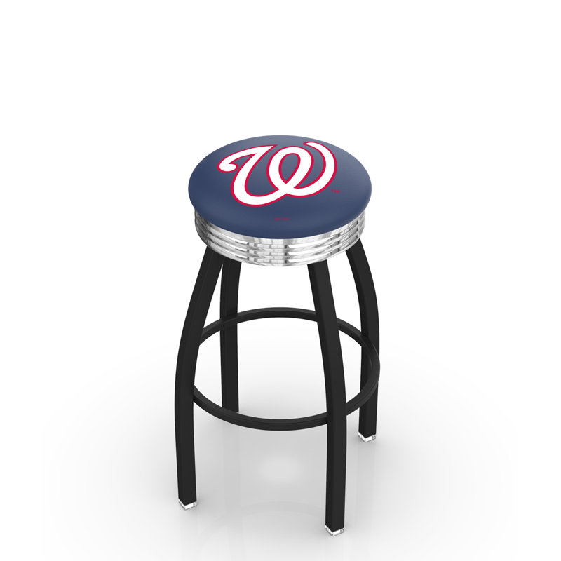 Tabouret tournant L8B3C, Tabouret de bar d'une hauteur de siège de 30 po, Washington Nationals