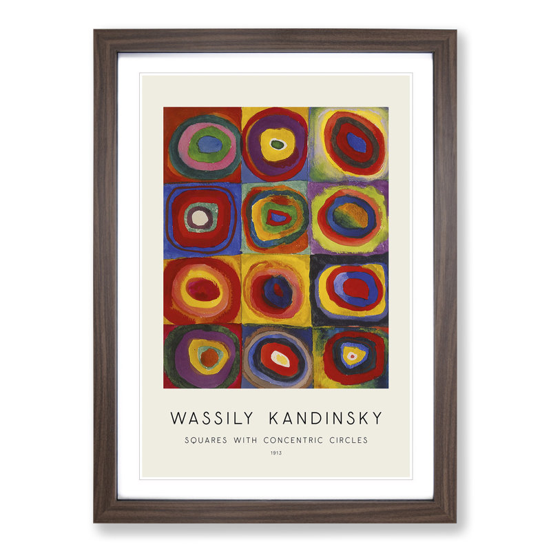 Farbstudie by Wassily Kandinsky - Framed Print, Walnut Framed, 65cm H x 48cm W x 2cm D