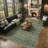 Vintage Oriental Area Rug in Green-1867013619