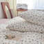Housse de couette en coton blanc avec fleurs roses, ensemble de literie à motif floral coloré avec fermeture à glissière-114476470