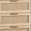 Armoire de rangement 44,57 "avec 6 tiroirs - Décoration de chambre à coucher naturelle 6 commodes, idéale pour le salon