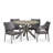 Stenger 4 - Person Acacia Wicker Patio Dining Set with Round Table-801514839