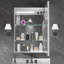 20 po X P 28 po Pharmacie rectangulaire en H en aluminium avec miroir, intensité variable, lumière fluide-302611351-302611433
