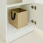 Modular Wood Closet System With Mirror In White