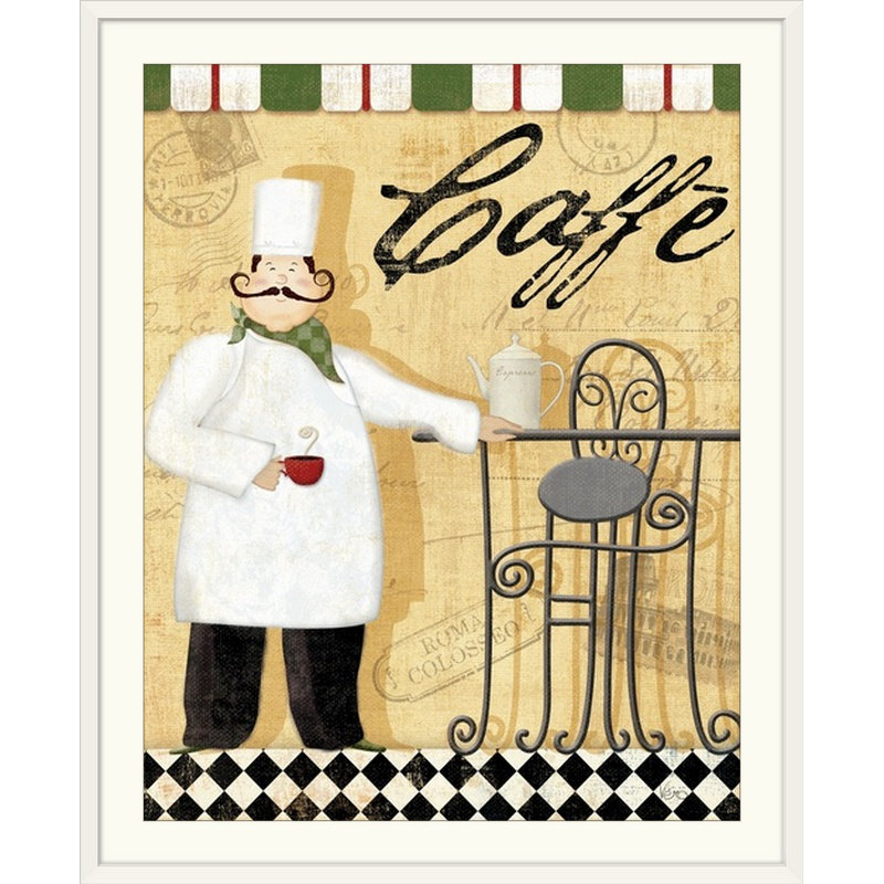 « iii » par veronique charron rétro Chef's Break, H 30 po x l 24 po x P 1,5 po, Toile