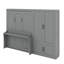 Grand lit escamotable mural avec placard-1630221510