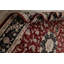 Tapis rouge en laine noué à la main de conception unique 8 pi 5 po x 11 pi 4 po New Age