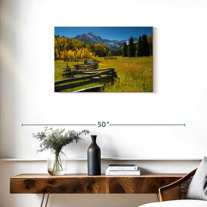 Clôture en bois Alvord dans une forêt - Maroon Bells CO, H 20 po x l 30 po