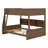 Wooden Bed Frame With Ladder, Guardrails,Storage Shelves And USB Ports-118155247
