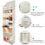 Organisateur de rangement de porte à suspendre, avec 3 bacs, 1 porte-couches mobile pour bébé, 1 organisateur de rangement de couches à grande capacité, 10 poches latérales, rangement de porte de chambre pour les essentiels de la chambre de bébé. (beige)