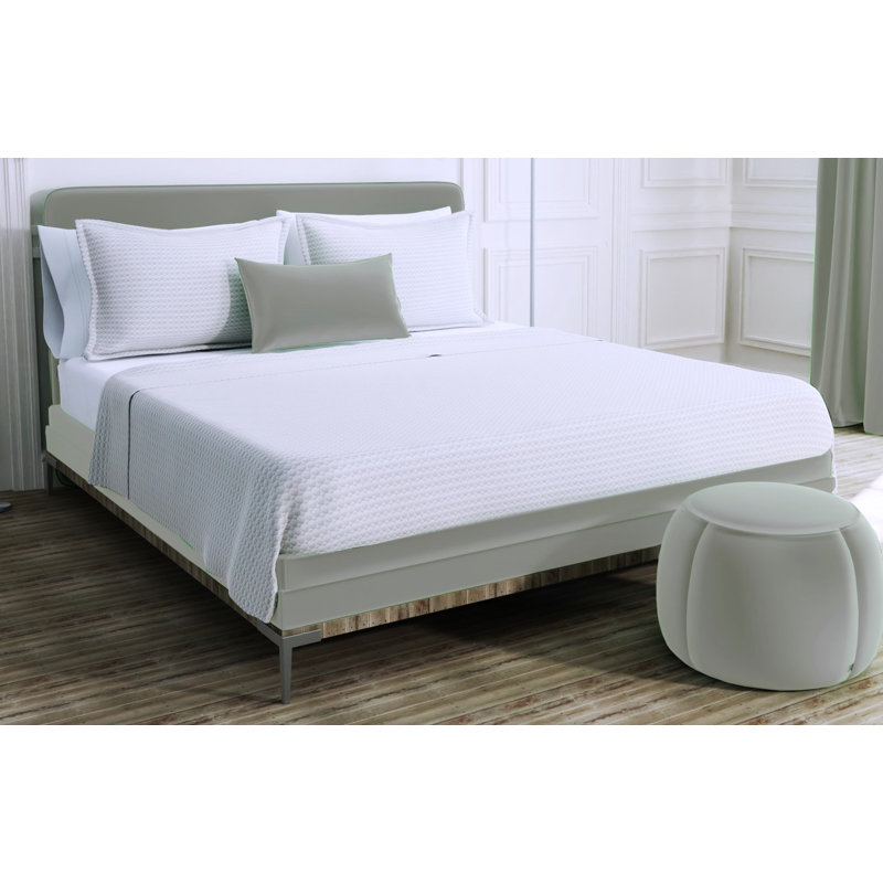 Luxury Cottons Coverlet, Twin Coverlet, White