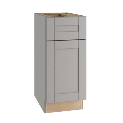 Gallery Express Mercer Plywood Assembled 21 in W X 24 in D X 34.5 in H Sink Base Kitchen Cabinet Right in Cloud
