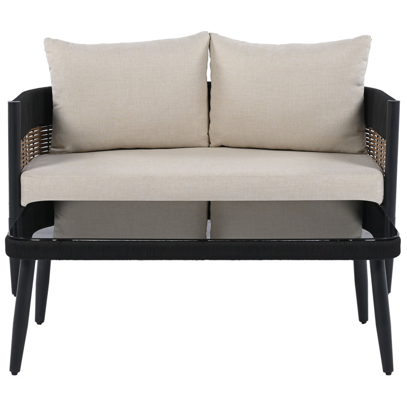 Banc Corrente + table, Taupe