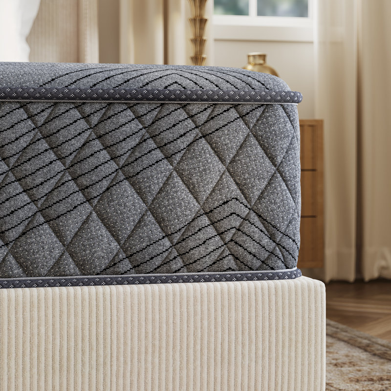 Montsalas 8" /12"/14" Medium Cooling Memory Foam Hybrid Mattresses in a Box with Certipur-US Certified Pocket Spring, Pressure Relief, and Motion Isolation